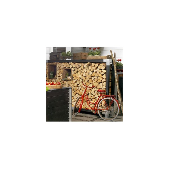 Plus CUBIC brænderumdeler - D:50cm H:188cm B: 286cm - sortgrundet