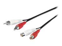 MicroConnect - Audiokabel - RCA han til RCA hun - 3 m
