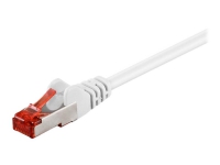 MicroConnect - Netværkskabel - RJ-45 (han) til RJ-45 (han) - 25 cm - 6 mm - SFTP - CAT 6 - halogenfri, rund, strenget - hvid