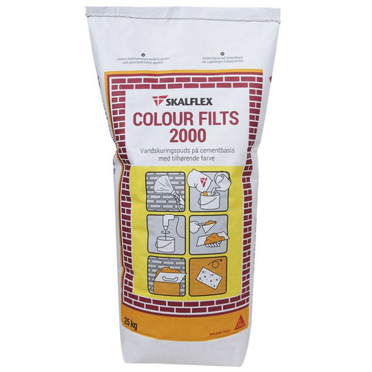 Skalflex Vandskuringsmørtel Colour Filts 2000 Ufarvet 25kg