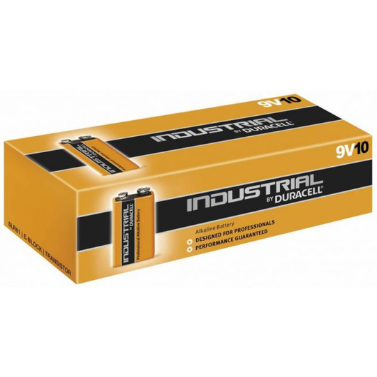 Batteri Duracell Industrial 9V 10stk/pak