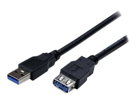 StarTech.com 2m Black SuperSpeed USB 3.0 Extension Cable A to A - Male to Female USB 3.0 Extender Cable - USB 3.0 Extension Cord - 2 meter (USB3SEXT2
