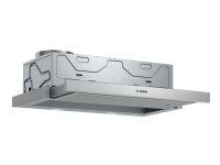 Bosch Serie | 4 DFM064A53 - Hætte - teleskopisk - Niche - bredde: 60 cm - dybde: 30 cm - udtrækning og recirkulation (-) - med intern motor - metalsø
