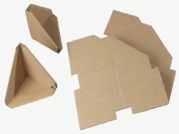 Bølgepaphjørner 100x100x100mm 800stk/kar - (800 stk.)