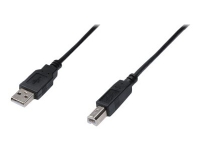 USB-kabel Digitus 2.0, sort, 3 m