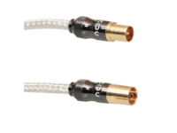ICIDU Ultra Coax Aerial Cable 2m, 2 m, Transparent