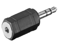 Goobay A 229, 3.5 mm, 2,5 mm, Sort