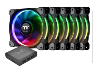 Thermaltake Riing PLUS 12 LED RGB Radiator Fan TT - Premium Edition - indsats med blæser - 120 mm (pakke med 5)