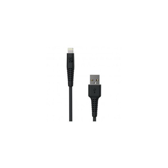 Scosche strikeLINE HD m/Lightning - 3 meter - Sort