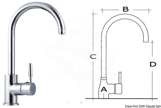 Diana mixer for galley sink