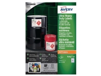 Etiketter Avery B7651-50 Heavy Duty, 38 x 21 mm, pakke a 3250 stk.