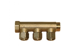 3/4 ford.rør m. 3x1/2 - studse 15 mm