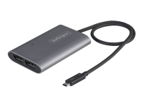 StarTech.com Thunderbolt 3 to Dual DisplayPort Adapter DP 1.4, Dual 4K 60Hz or Single 8K/5K Thunderbolt 3 to DP Adapter, TB3 to 2x DisplayPort Monito