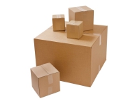 Standardkasse DS Smith, 1-lag, 186 x 186 x 74 mm, bundt a 25 stk.
