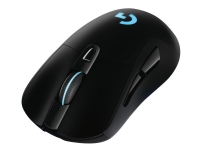 Logitech Wireless Gaming Mouse G703 LIGHTSPEED with HERO 16K Sensor - Mus - optisk - 6 knapper - trådløs, kabling - USB, LIGHTSPEED - Logitech LIGHTS