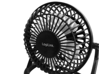 LogiLink Tischventilator USB 360°Winkeleinstellung, schwarz
