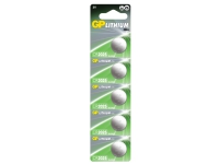 GP Batteries Lithium CR2025, Genopladeligt batteri, CR2025, Lithium-Manganese Dioxide (LiMnO2), 3 V, 10 stk, Sølv