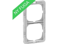 LAURITZ KNUDSEN Teknisk monteringsramme for FUGA SOFT, CHOICE & PURE designrammer 2 modul.