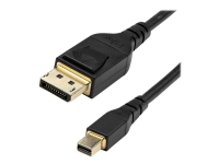 StarTech.com 3ft (1m) VESA Certified Mini DisplayPort to DisplayPort 1.4 Cable, 8K 60Hz HBR3 HDR, Super UHD mDP to DP 1.4 Cord, Slim (34 AWG) Ultra H