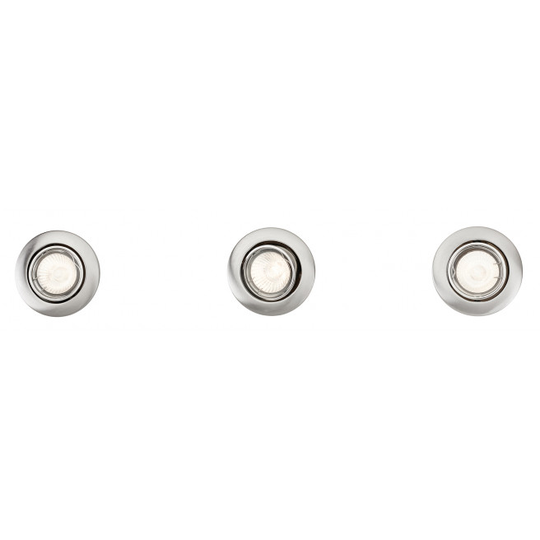 PHILIPS ENIF Indbygningsspot, Mat krom 3x50W