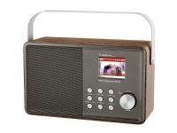 Bordradio Albrecht DR 855 DAB+/UKW/Bluetooth DAB+, FM Sølv, Træ