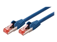 Nedis - Netværkskabel - RJ-45 (han) til RJ-45 (han) - 15 m - SFTP - CAT 6 - formet, rund - blå