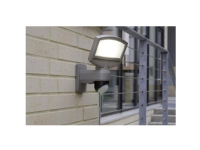 ECO-Light Sunshine P9016 SI Solcelle-udendørs vægbelysning med bevægelsessensor 3.2 W Koldhvid Sølv