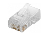 Modular plug KAT5E RJ45 UTP blød/stiv - (10 stk.)