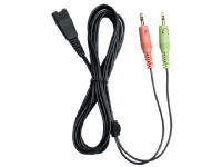 VXi Mini-phone/Quick Disconnect Audio Cable 202687, 2 x 3.5mm, Hanstik, QD, Sort