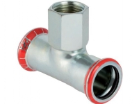 Geb. Mapress FZ T-stk 42x3/4 - Geberit Mapress FZ T-stykke indv.gevind d42mm Rp3/4 d1=42mm
