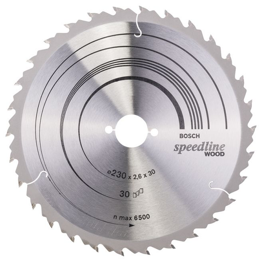 Bosch Rundsavsklinge.230x30mm 30t Speedline Wood - 2608640805