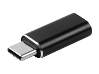 MicroConnect - Lightning-adapter - USB-C han til Lightning hun - sort - for Apple iPad/iPhone/iPod (Lightning)