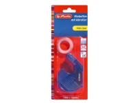 Tapedispenser Herlitz ass. farver - inkl. tape 12mm x 10m