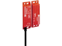 Berøringsfri lågekontakt firkantet N/O+2N/C 2 meter kabel