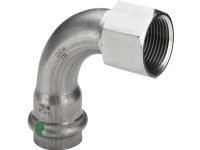 VIEGA Inox bøjning 90 grader 1/2x15 mm Inox af rustfri stål muffe/muffe, SC-Contur