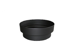 MB Sorte røgr. 150mm overgang. - overg. iØ 157 - uØ 149mm