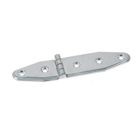1852 Marine Quality Hængsel 130 x 28mm Rustfri Stål