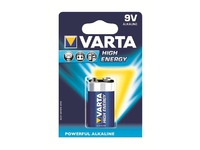 Varta High Energy - Batteri 9V - Alkalisk - 550 mAh