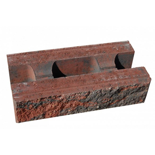 RBR BB Mur - 29x58x15 - Rødmix - Knæk Støttemur