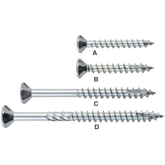 ITW SPUN®+, Elforzinket - Universalskrue - 3,5 x 20 - 153432