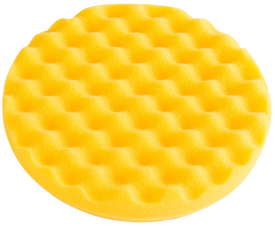 Polersvamp 150mm vaffled gul, 2/pk