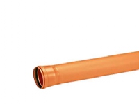 PVC-kloakrør 160x1000mm SN8 - enkeltlagsrør, EN1401. Uponor