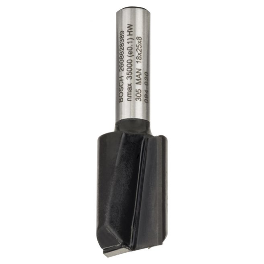 Bosch Fræser Not 2 Skær Hm 8 Mm L 25 Mm B 18 - 2608628389