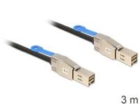Delock - SAS eksternt kabel - SAS 12Gbit/s - 36 pin 4x Shielded Mini MultiLane (han) til 36 pin 4x Shielded Mini MultiLane (han) - 3 m