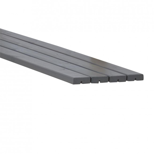 Plus 4 stk. løse møbelplanker 42x116x2070 mm grundmalet gråbrun 18597-18