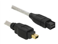 Delock - IEEE 1394 kabel - FireWire 800 (han) til 4-PIN FireWire (han) - 1 m