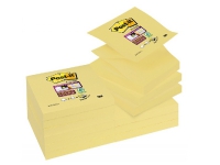 Blok 3M Post-it Super Sticky 76mm x 76mm gul Z-notes (12 stk.)