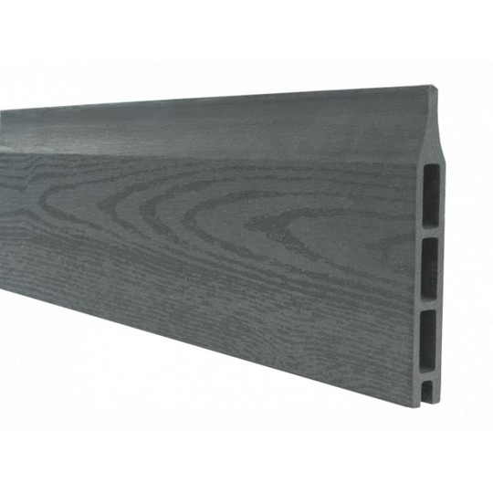 Plus Komposit profilbræt - 18x145mmx88cm - Skifergrå struktur - 1753411