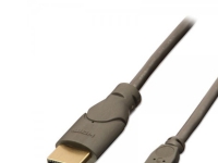 Lindy 0.5m HDMI - USB 2.0 Micro B M/M, 0,5 m, HDMI, Micro USB, 1920 x 1080 pixel, Sort, Anthracit, Hanstik/Hanstik