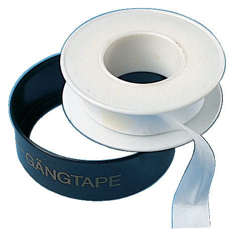 Gevindtape hvid 12mmx12m